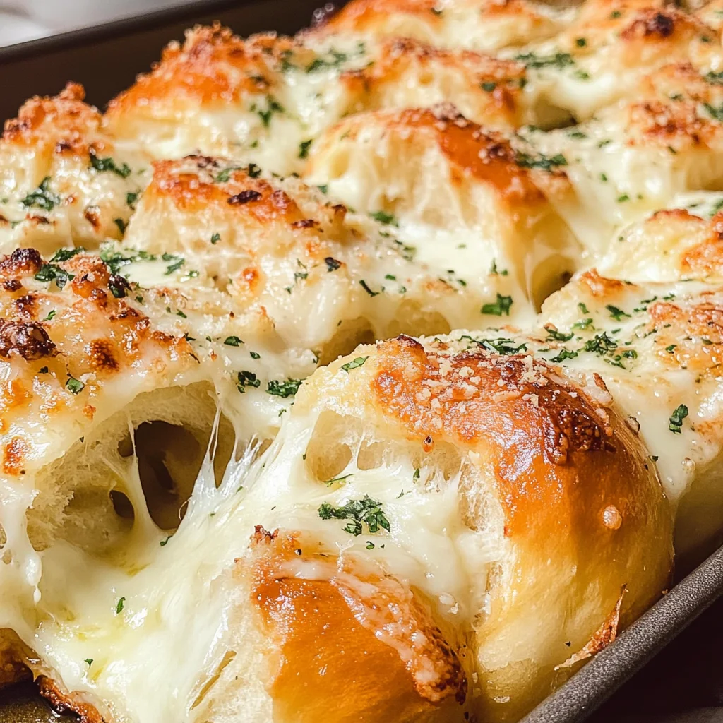 Cheesy Hawaiian Roll Garlic Bread