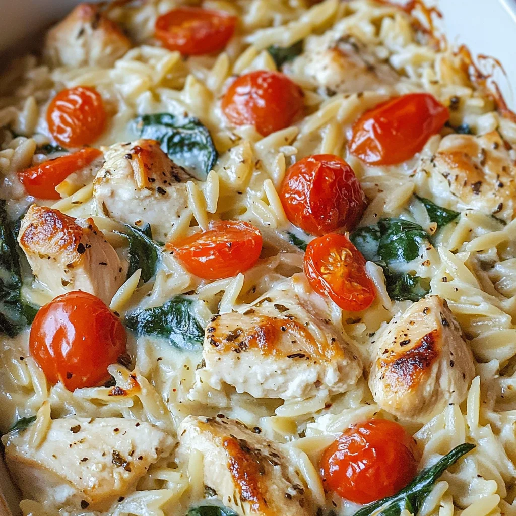 Chicken Orzo Bake Recipe