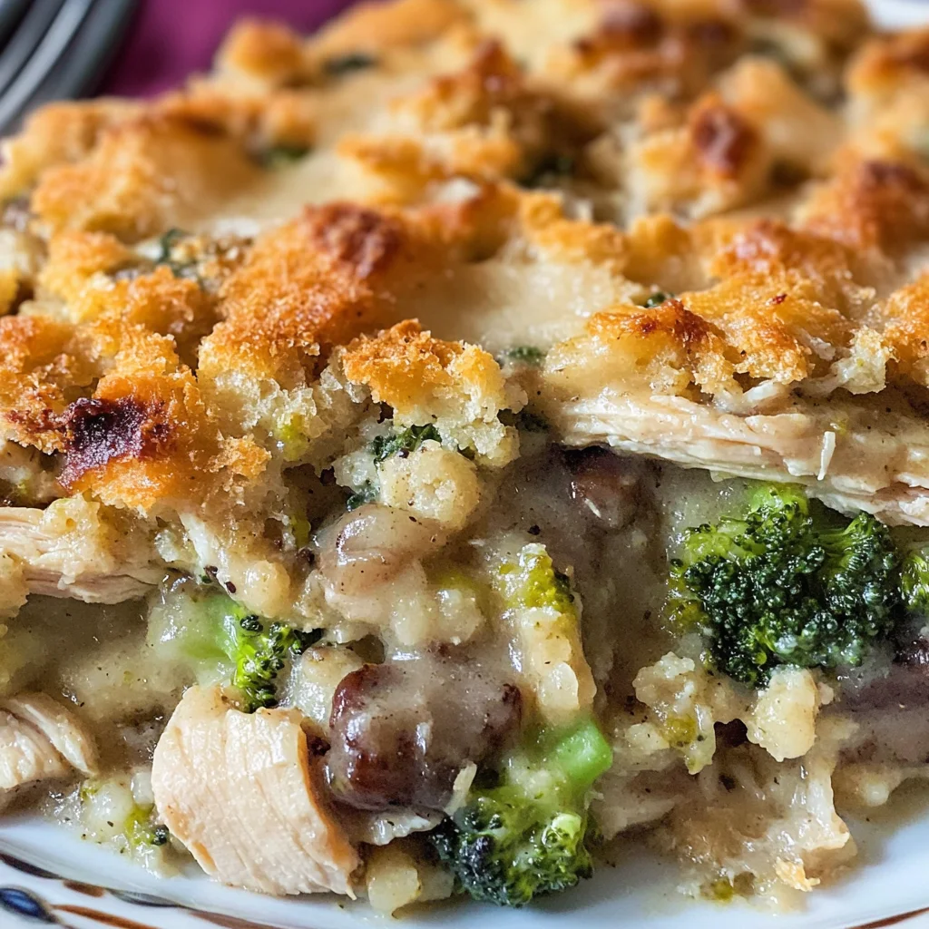 Chicken and Stuffing Casserole