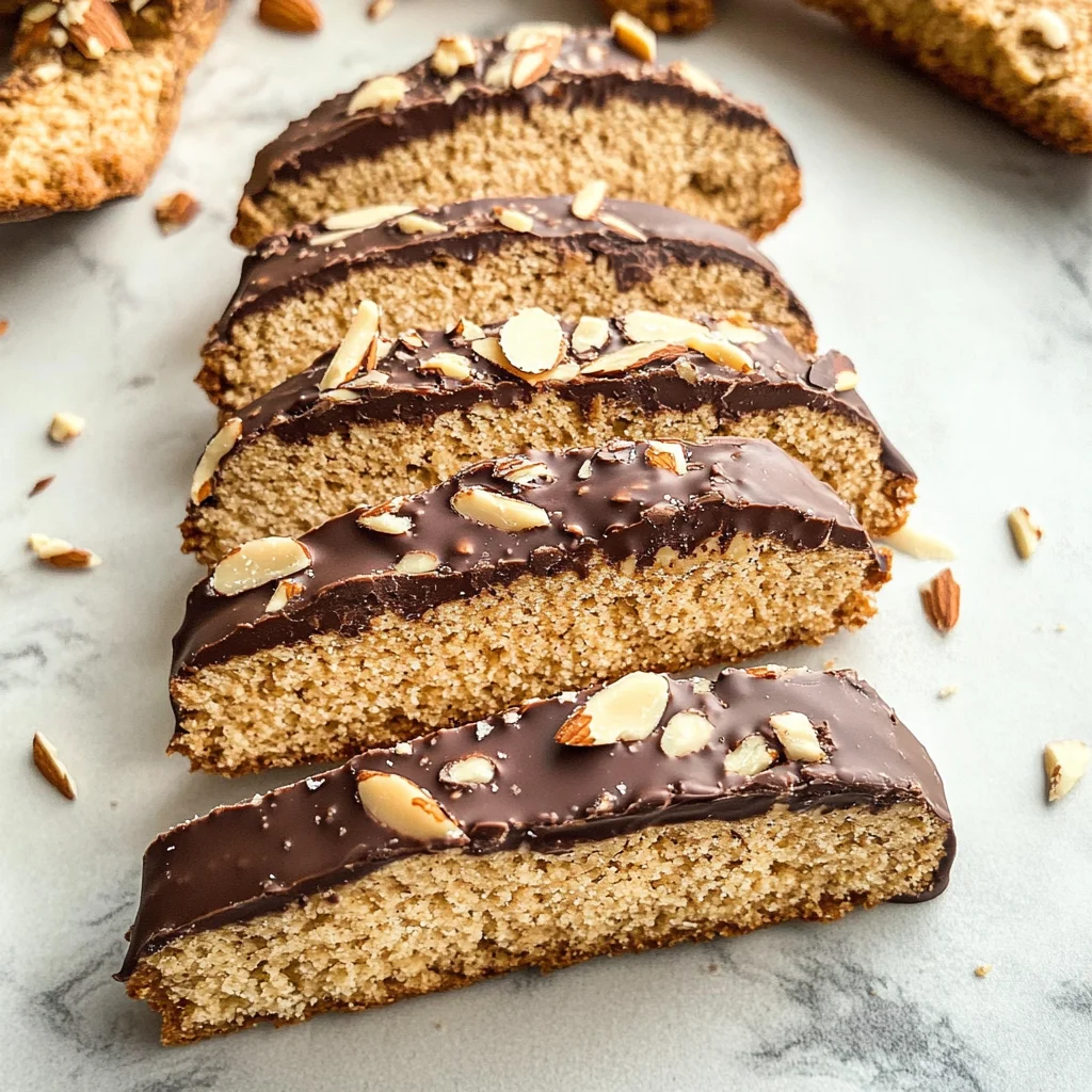 Chocolate-Dipped Almond Biscotti