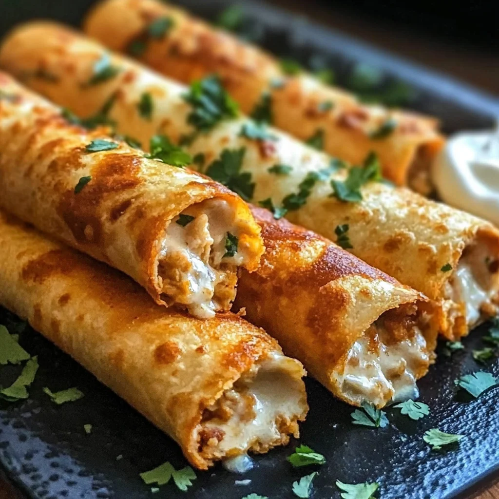 Crispy Chicken Taquitos