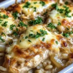 French Onion Chicken Rice Casserole