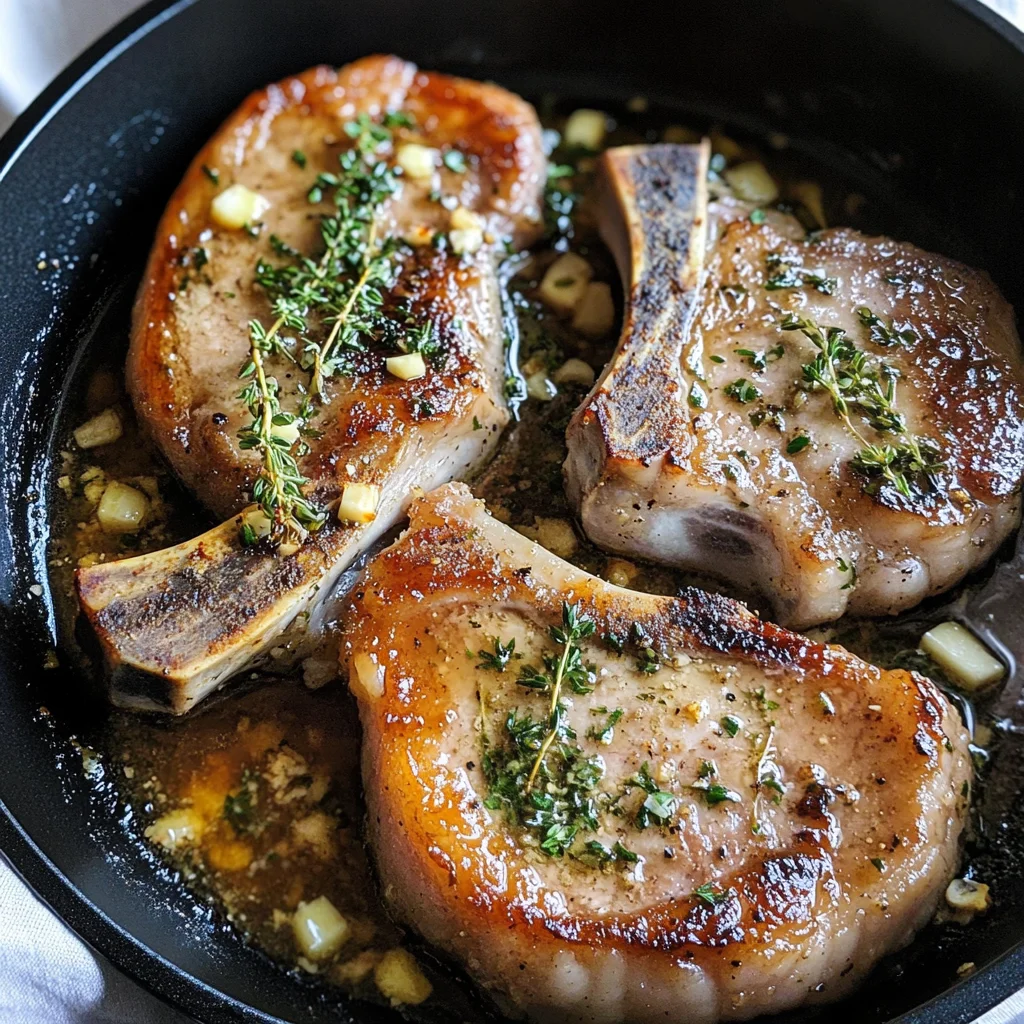 Garlic Butter Pork Chop Recipe