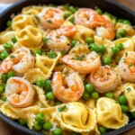 Garlic Shrimp Tortellini Toss