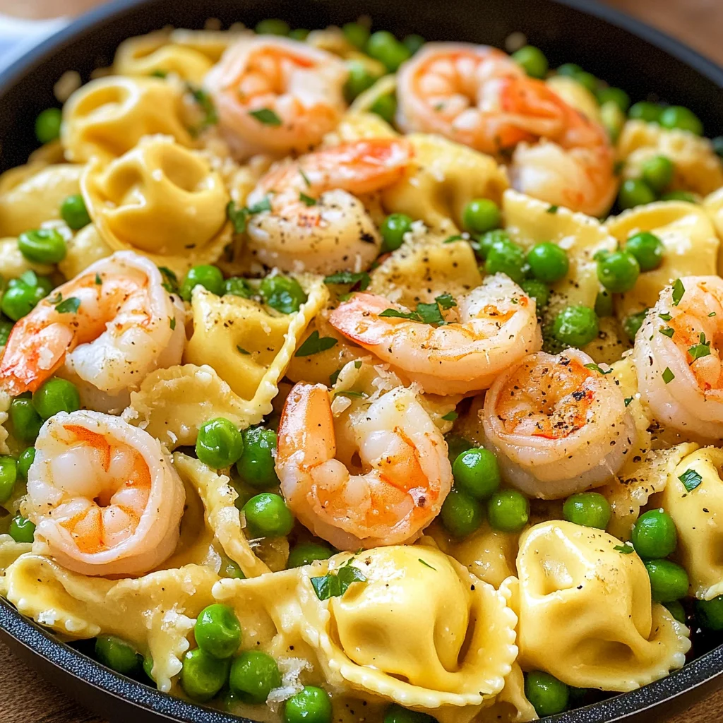 Garlic Shrimp Tortellini Toss