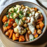 Glow Bowl Recipe: Roasted Veggie, Tahini Yogurt Sauce