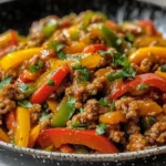 Ground Turkey and Peppers