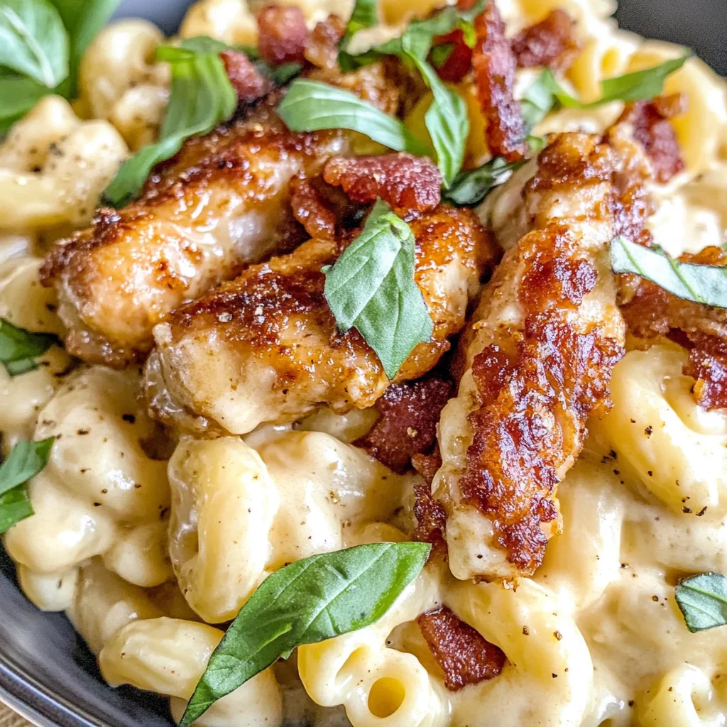 Honey Pepper Chicken Mac and Cheese