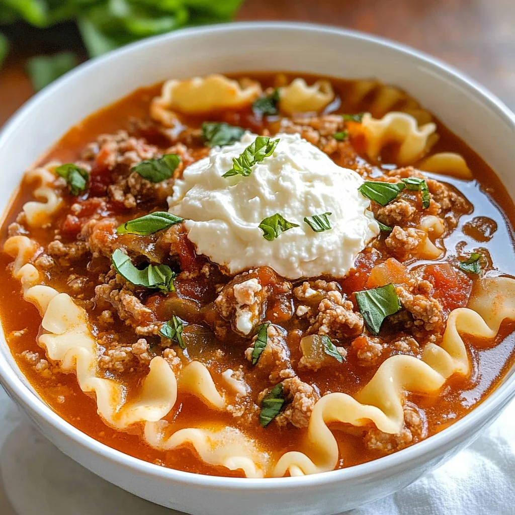 Lasagna Soup
