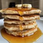 Oatmeal Banana Cottage Cheese Pancakes