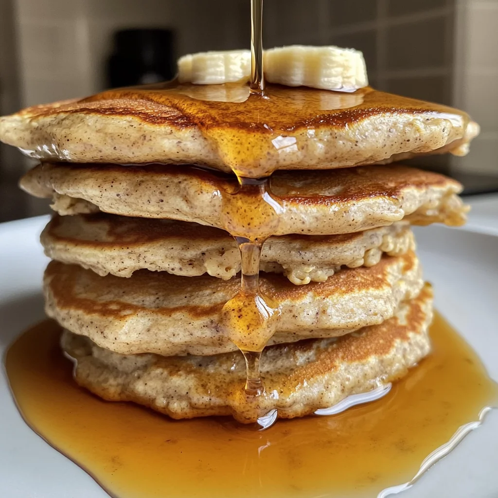 Oatmeal Banana Cottage Cheese Pancakes