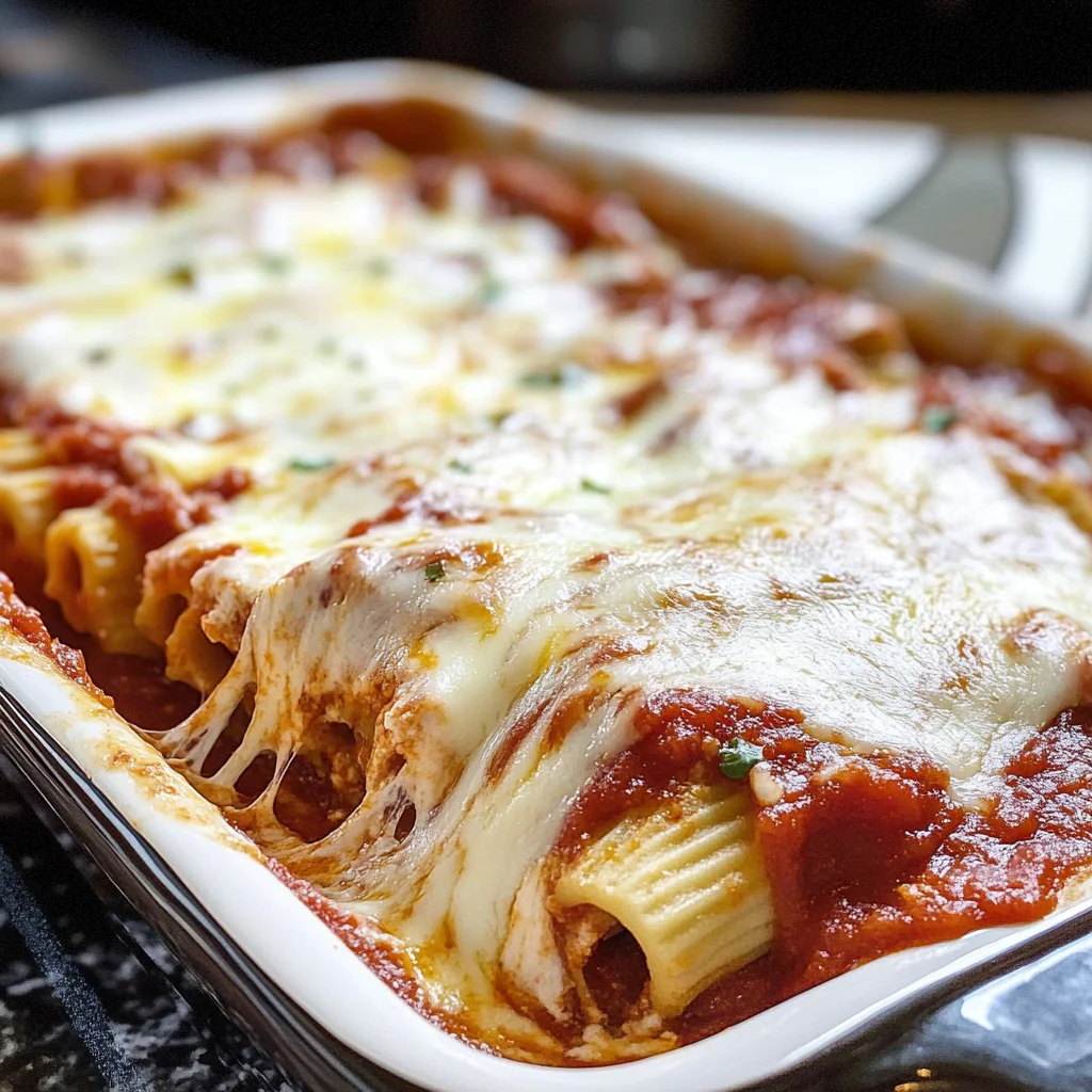 Three Cheese Manicotti