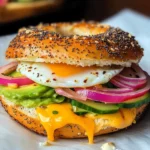Breakfast Bagel (Healthy High Protein)