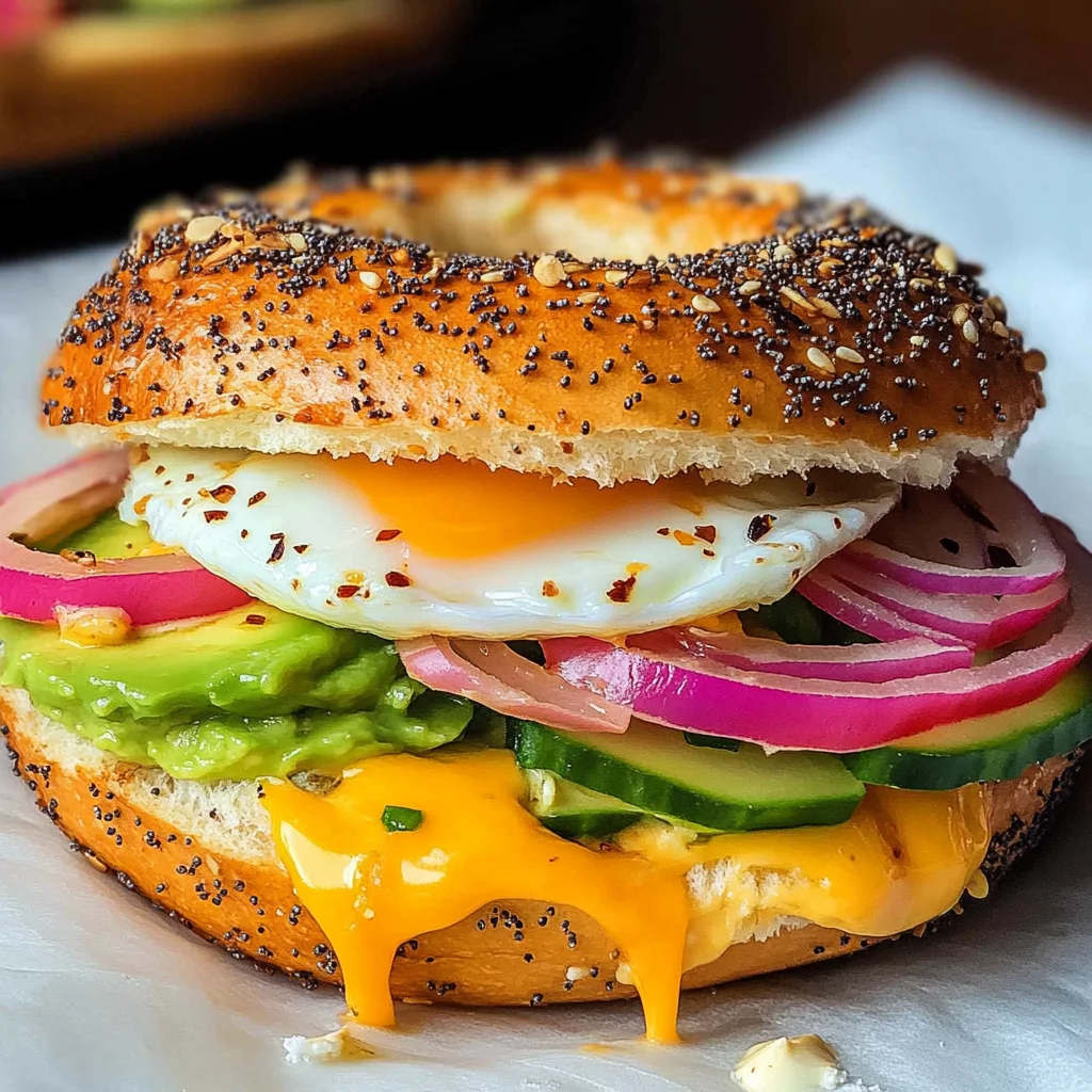Breakfast Bagel (Healthy High Protein)