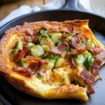Cheddar Dutch Baby with Bacon and Brussels Sprouts