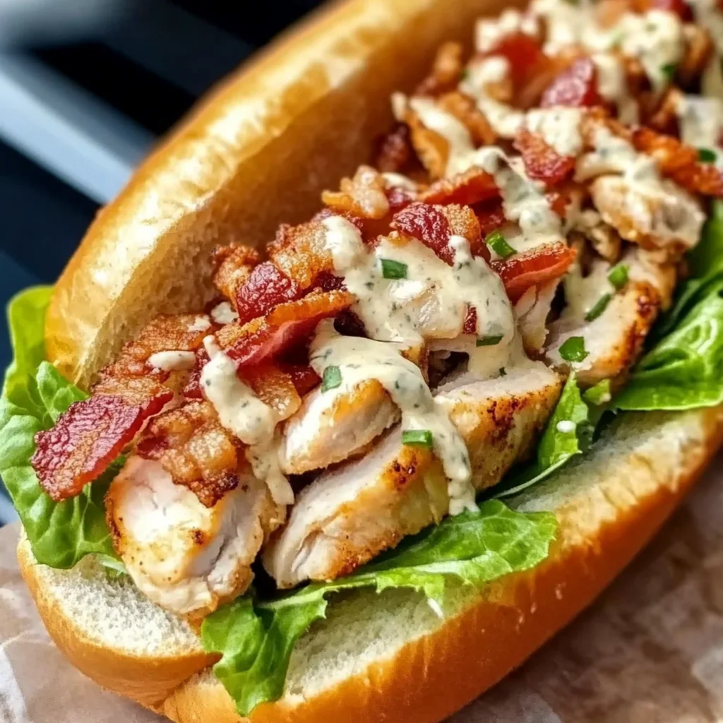 Chopped Chicken Bacon Ranch Sub