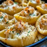 Creamy Seafood Stuffed Shells