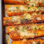 Crispy Parmesan Carrots (Cheesy Crust)