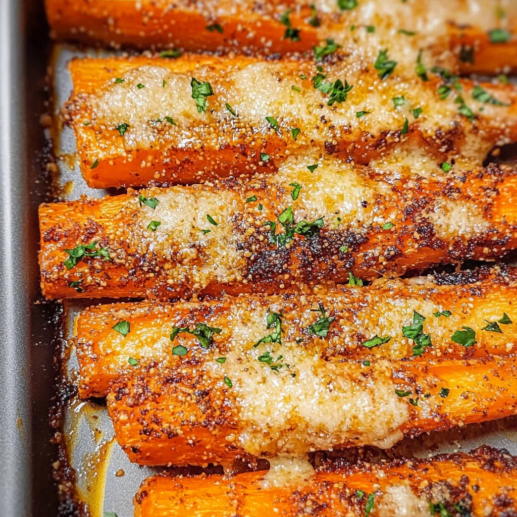 Crispy Parmesan Carrots (Cheesy Crust)