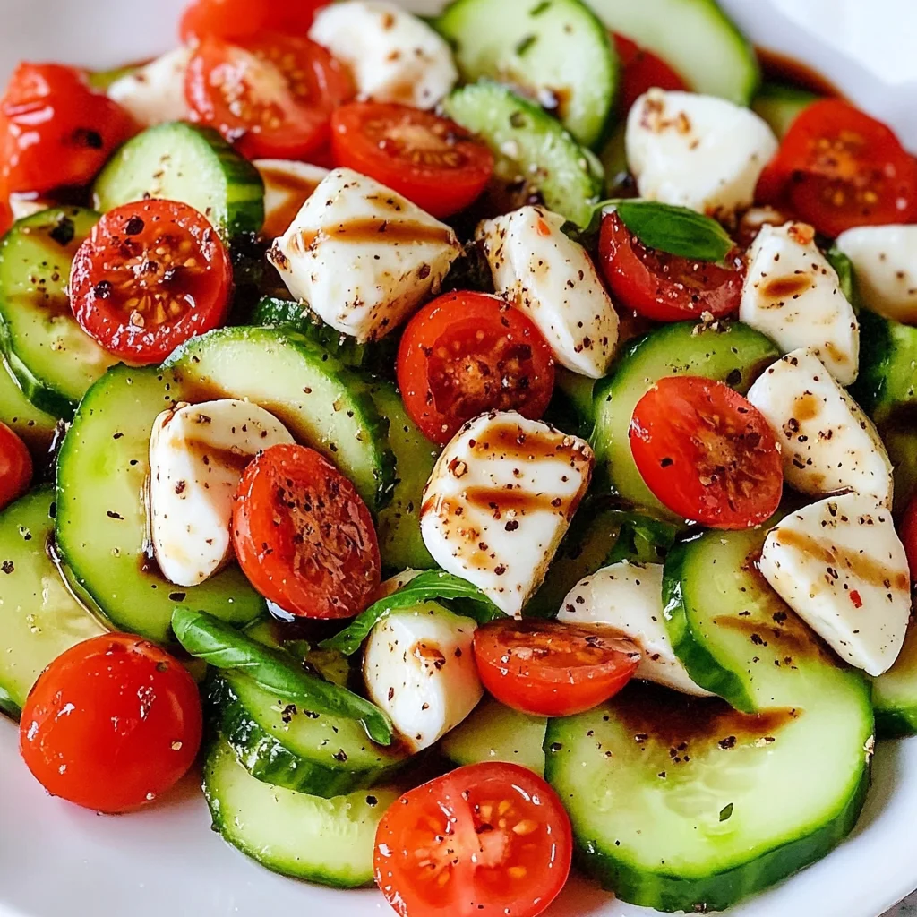 Cucumber Caprese Salad