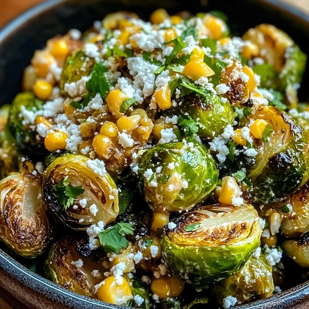 Mexican Street Corn Brussels Sprouts: A Flavorful Twist on a Classic Dish