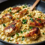 One Pot Cajun Chicken Alfredo Orzo Flavor In Every Bite