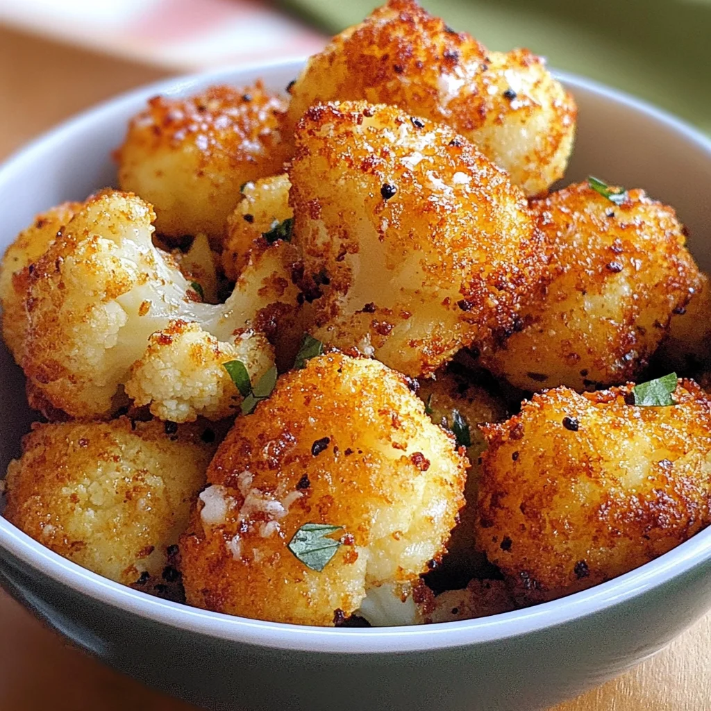 Parmesan Cauliflower Bites - Just 5 Ingredients