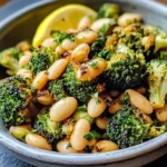 Roasted Broccoli and White Beans