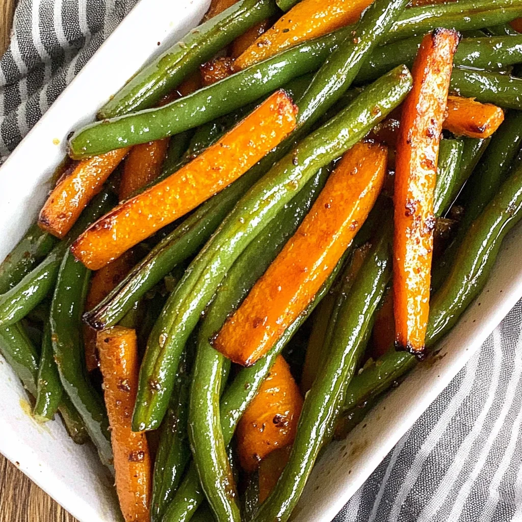 Roasted Green Beans and Carrots