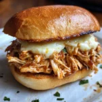 Slow Cooker Parmesan Garlic Chicken Sandwich in Just 4 Steps