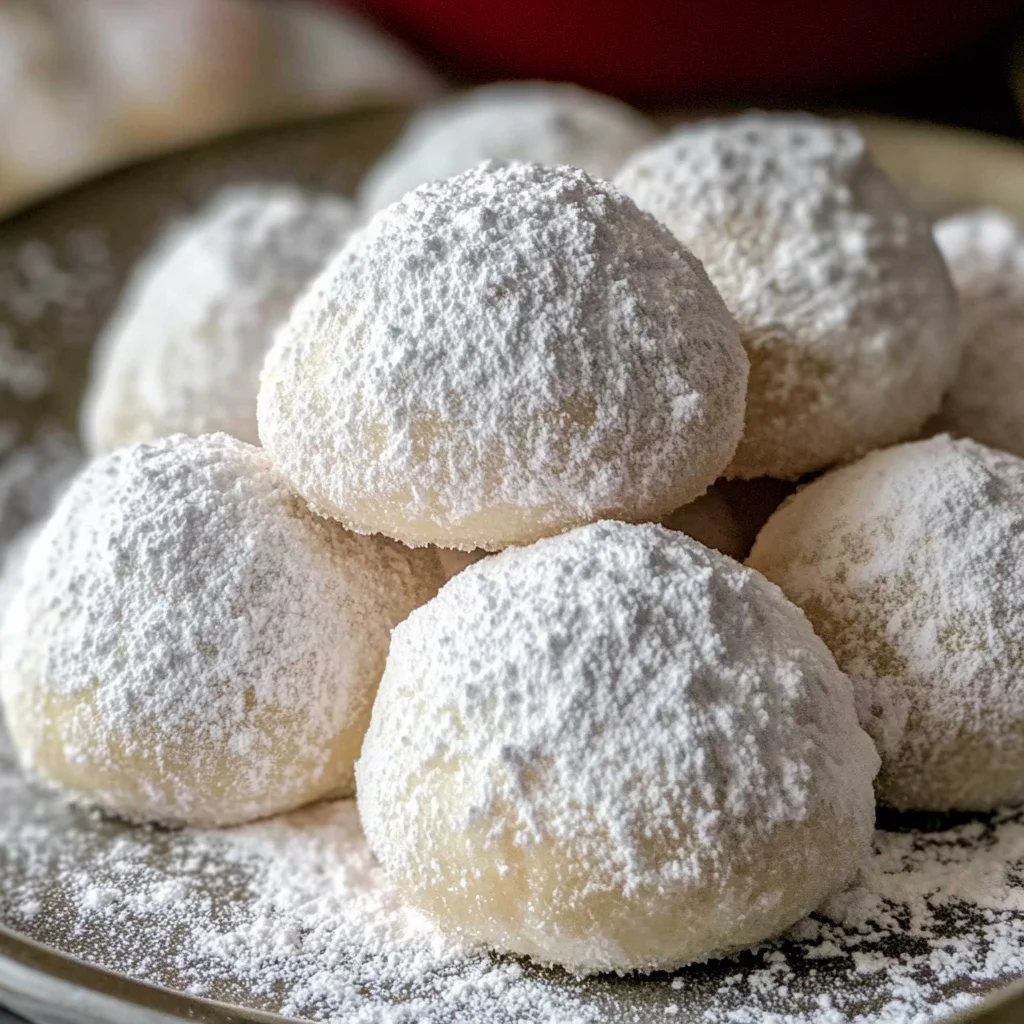 Sweetened Condensed Milk Snowball Cookies