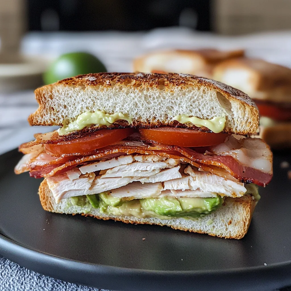 Turkey Bacon Avocado Sandwich